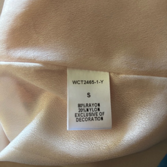 THML Dress Orange Yellow Floral Patchwork Babydoll Midi Boho Festival - Picture 11 of 12